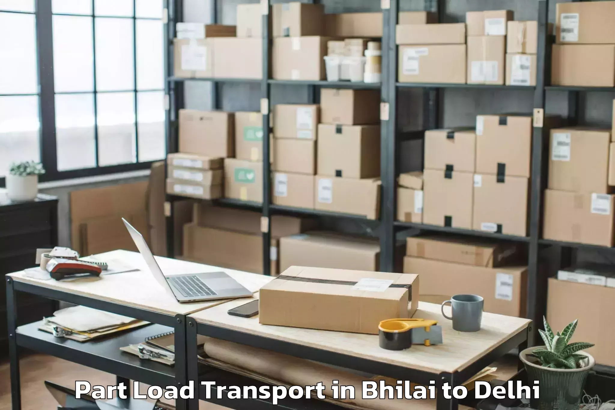 Book Bhilai to V3s East Centre Mall Part Load Transport Online